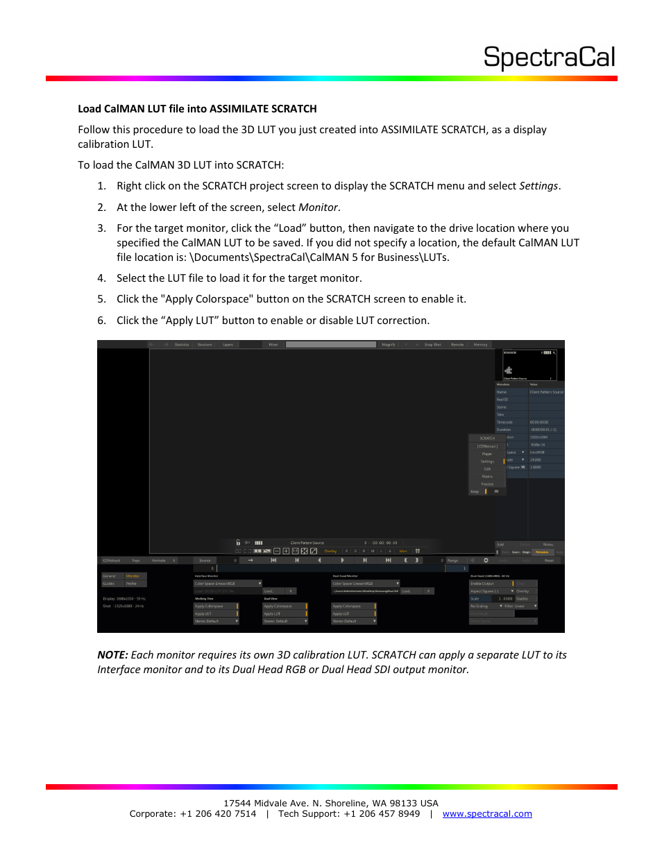 SpectraCal CalMAN for SCRATCH Plug-In User Manual | Page 10 / 14