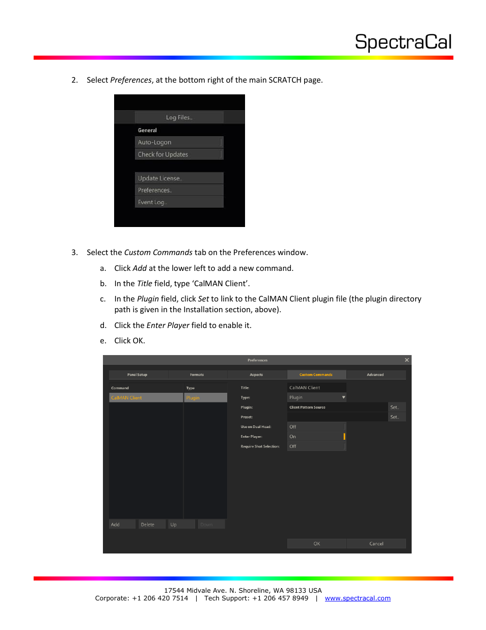 SpectraCal CalMAN for SCRATCH Plug-In User Manual | Page 13 / 14