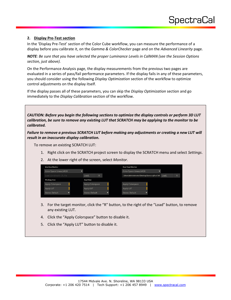 SpectraCal CalMAN for SCRATCH Plug-In User Manual | Page 7 / 14