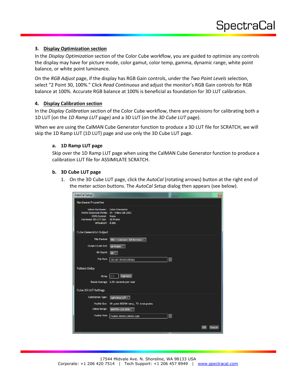 SpectraCal CalMAN for SCRATCH Plug-In User Manual | Page 8 / 14