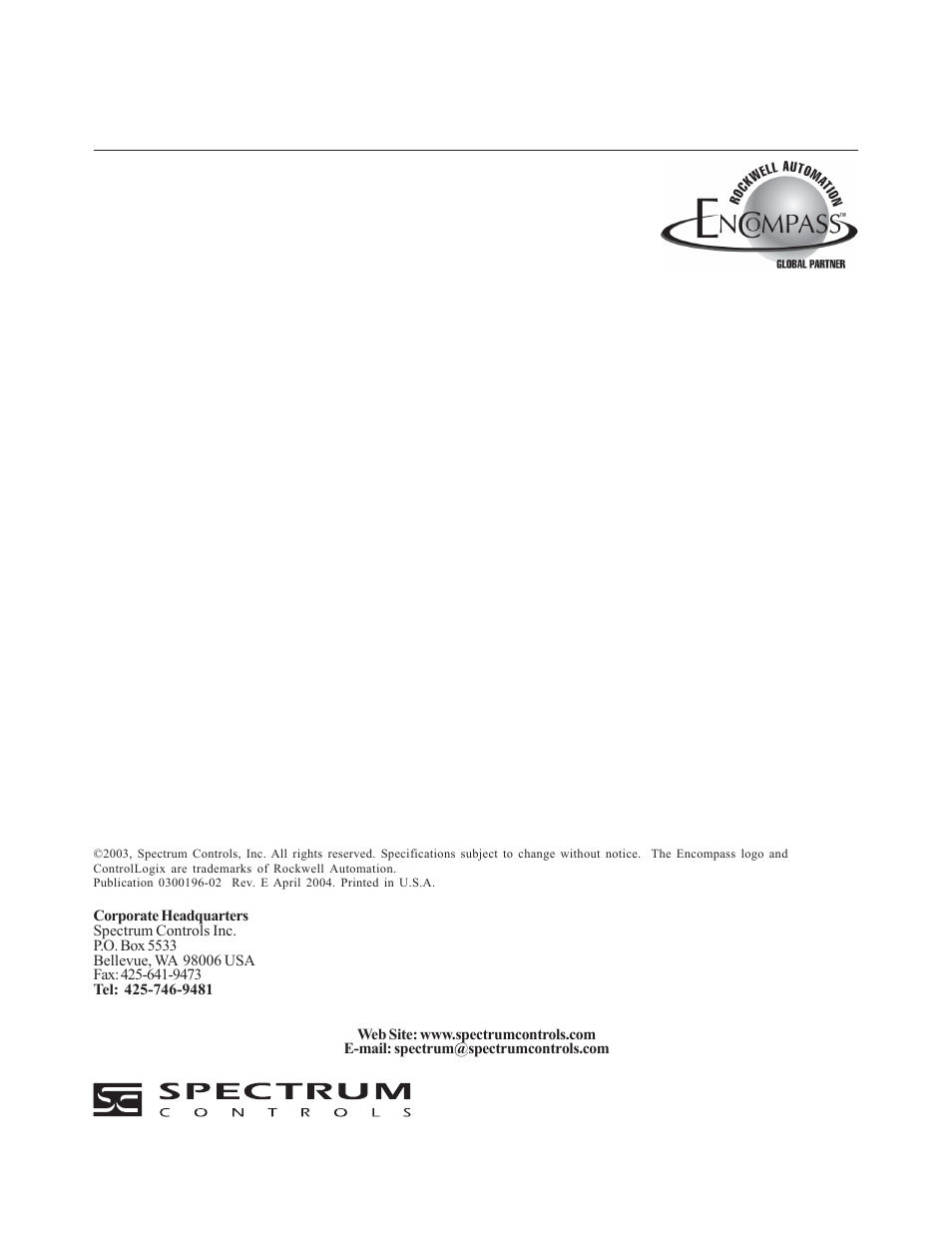 Spectrum Controls 1756sc-OF8H Series A User Manual | Page 170 / 170