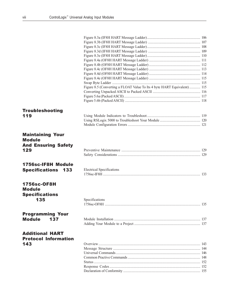 Spectrum Controls 1756sc-OF8H Series A User Manual | Page 8 / 170