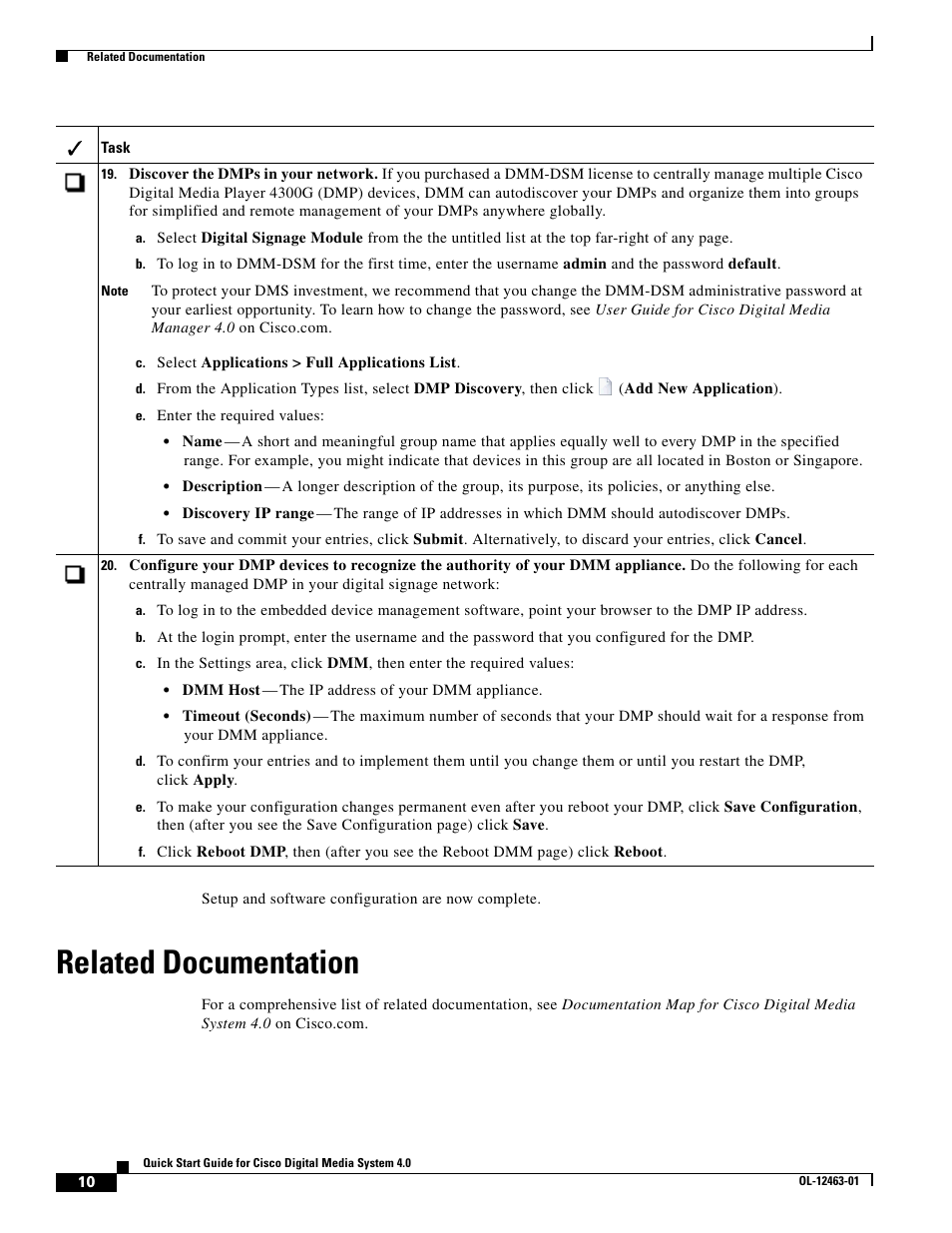 Related documentation | Cisco OL-12463-01 User Manual | Page 10 / 12