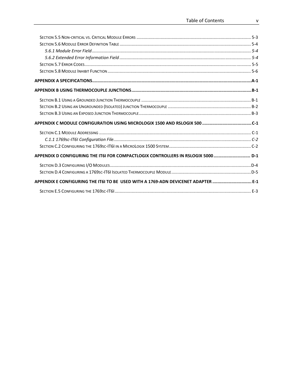 Spectrum Controls 1769sc-IT6I User Manual | Page 5 / 82