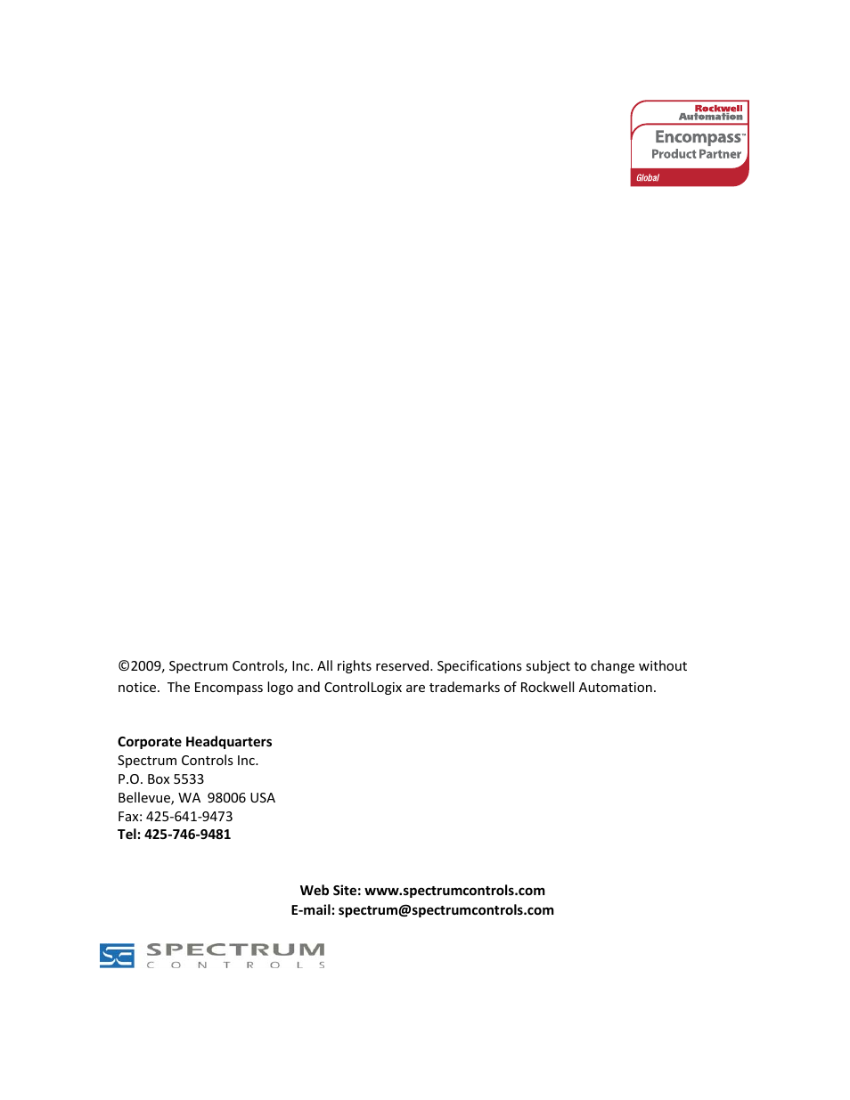 Spectrum Controls 1769sc-IR6I User Manual | Page 74 / 74