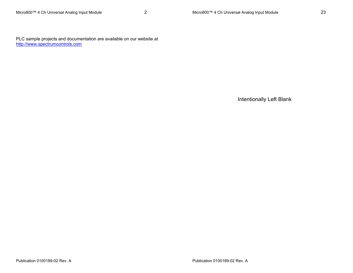 For more information | Spectrum Controls 2080sc-IF4u User Manual | Page 2 / 12