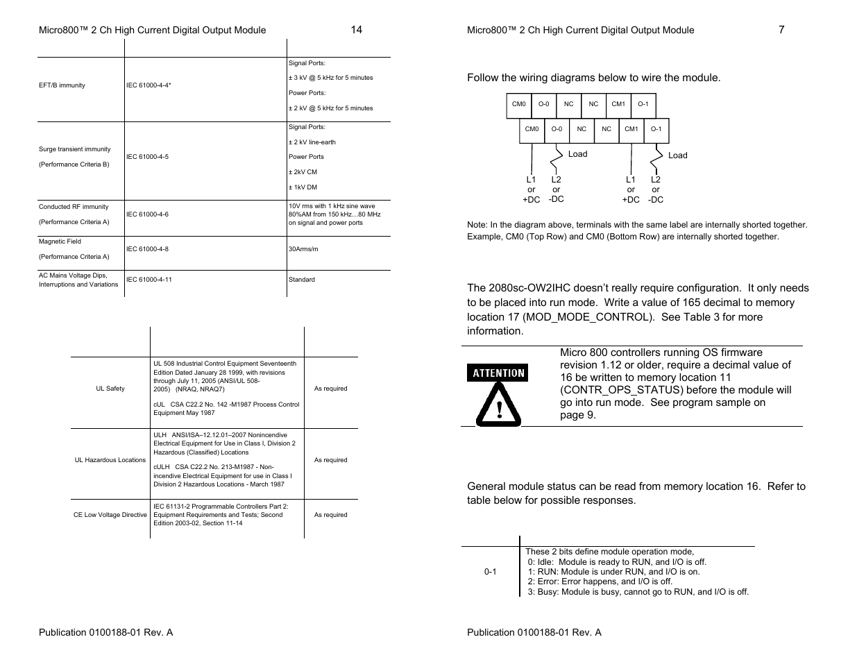 Wire the module, Configuring the module, Module input data | Spectrum Controls 2080sc-OW2IHC User Manual | Page 7 / 10