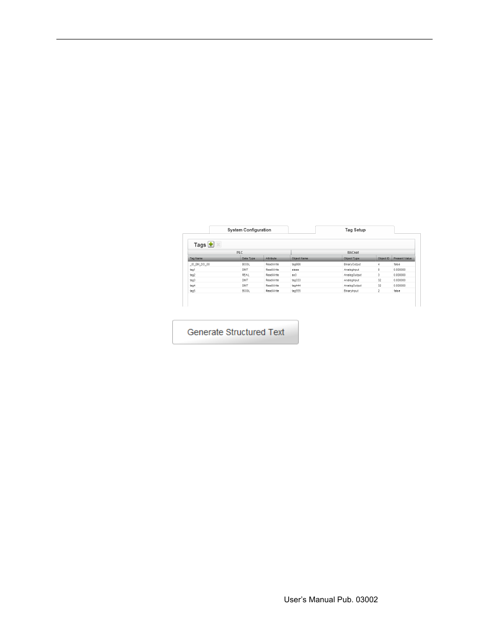 Section 3.4 generating structured text, Ection, Enerating | Tructured | Spectrum Controls 2080sc-BAC User Manual | Page 29 / 56