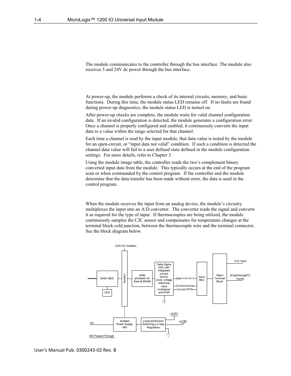 1 module power-up, 2 module operation | Spectrum Controls 1762sc-IF8U User Manual | Page 10 / 38