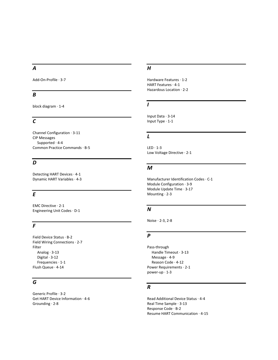 Index | Spectrum Controls 1734sc-IE2CH User Manual | Page 81 / 84