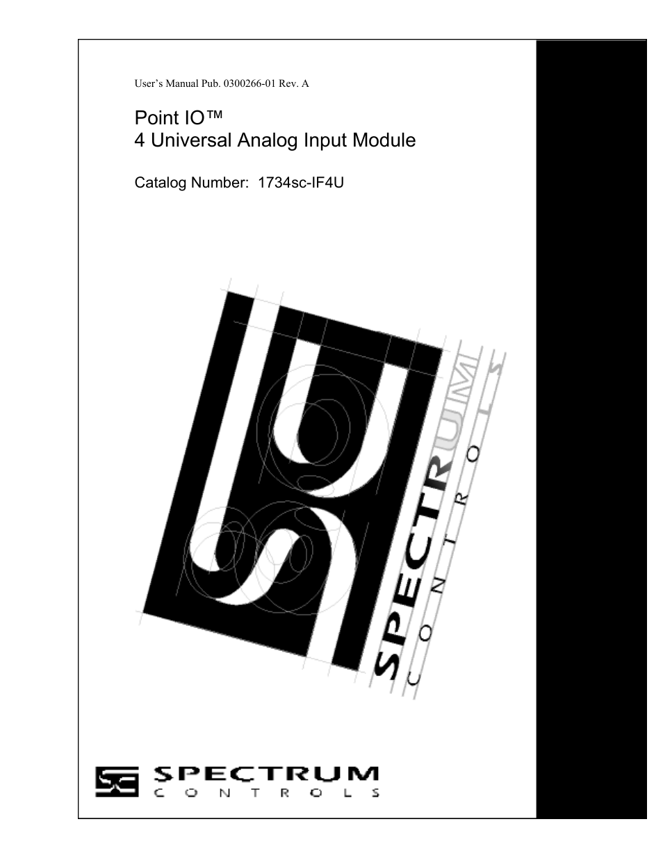 Spectrum Controls 1734sc-IF4U User Manual | 50 pages