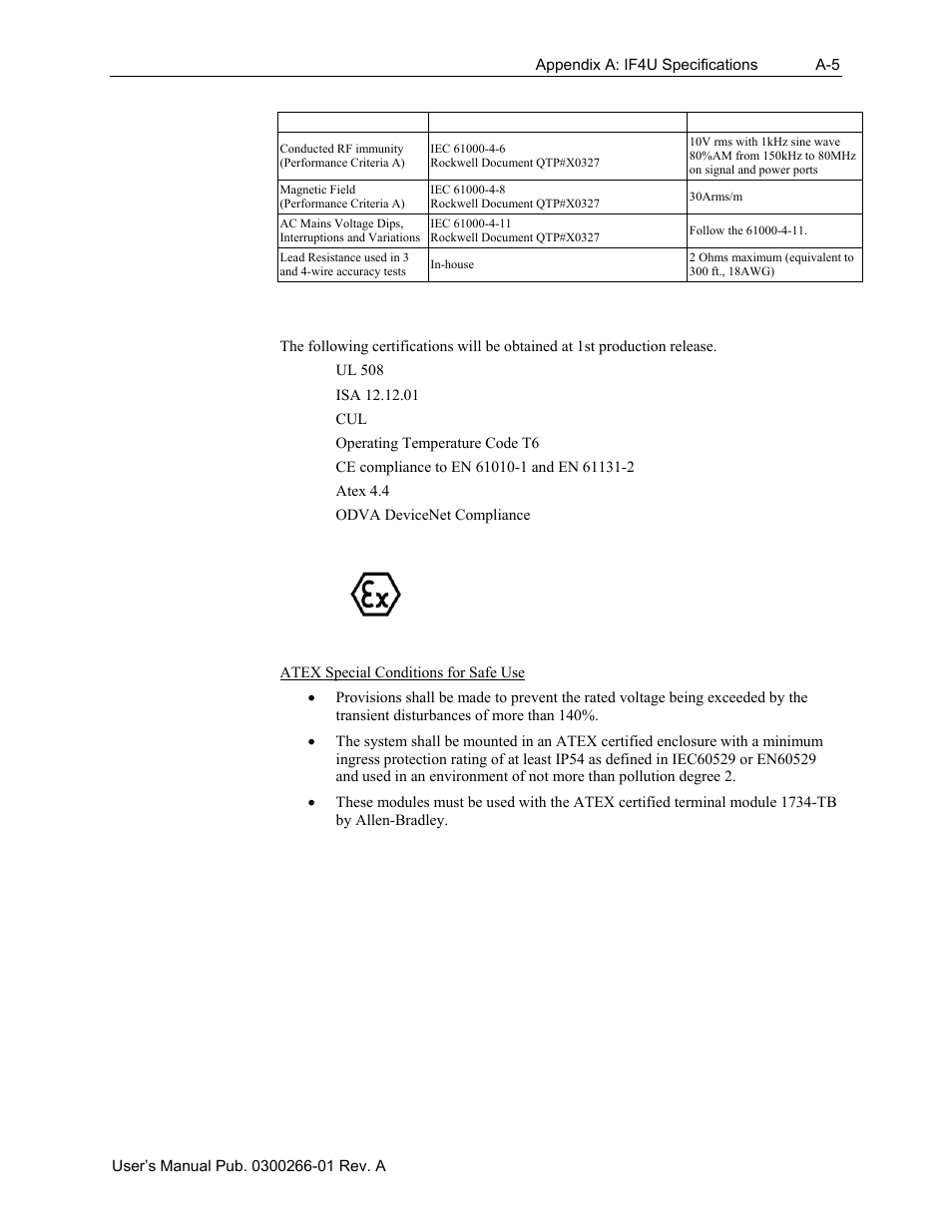 Agency certifications, Ii 3g | Spectrum Controls 1734sc-IF4U User Manual | Page 45 / 50