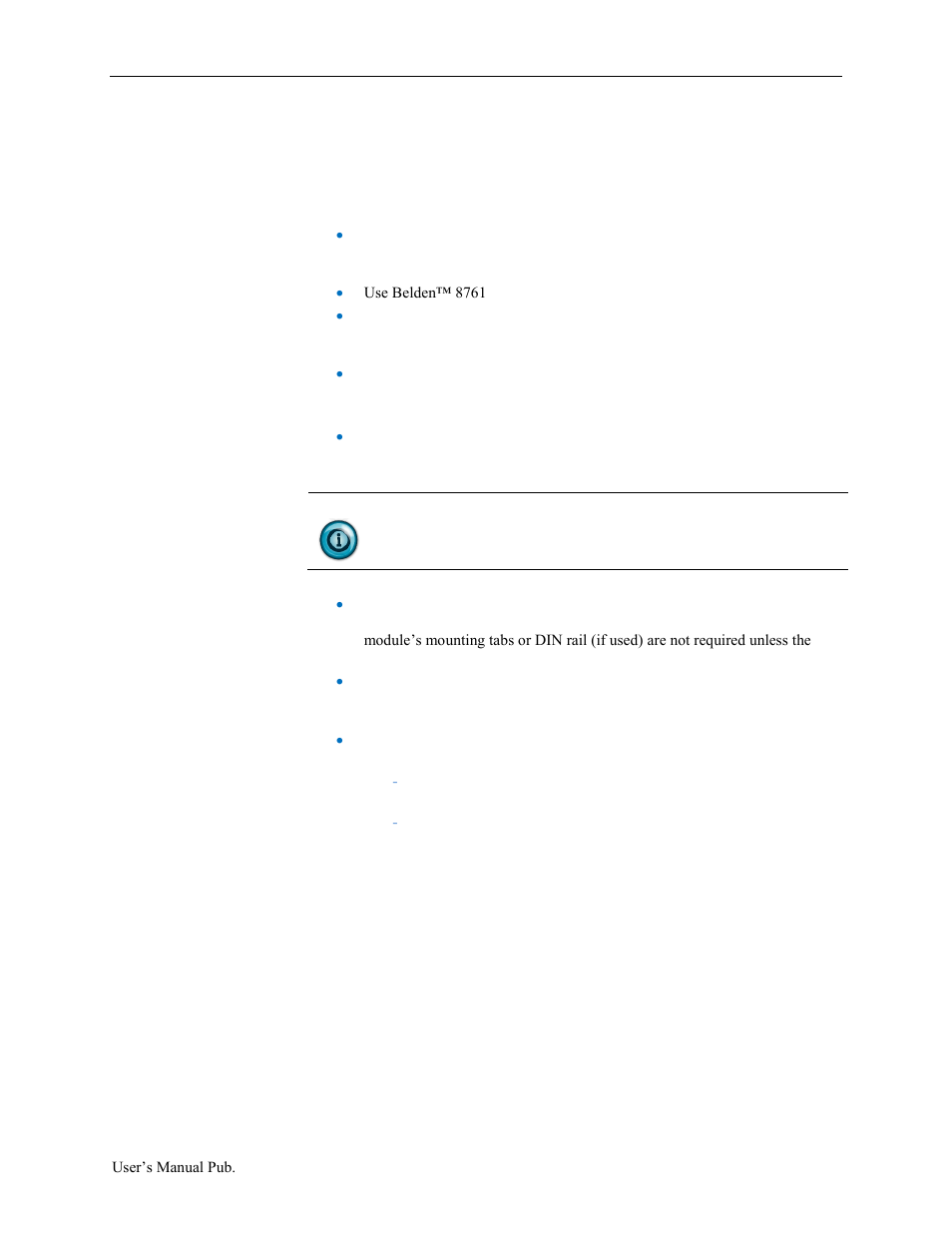 Section 2.5 field wiring connections, Ection, Ield | Iring, Onnections | Spectrum Controls 1734sc-OE2CIH User Manual | Page 22 / 74