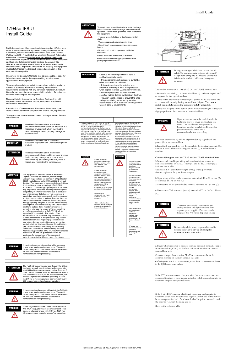 Spectrum Controls 1794sc-IF8IU User Manual | 3 pages