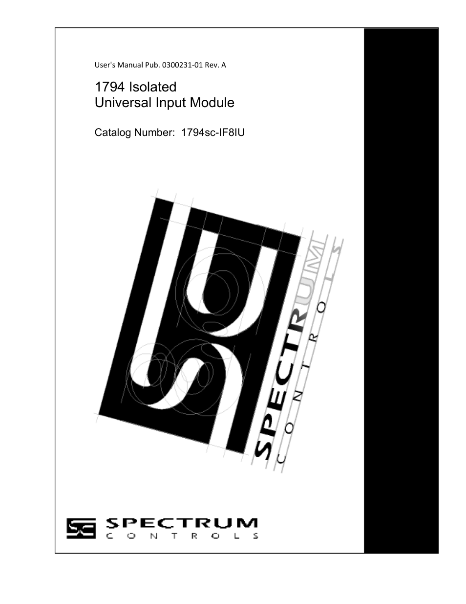 Spectrum Controls 1794sc-IF8IU User Manual | 56 pages