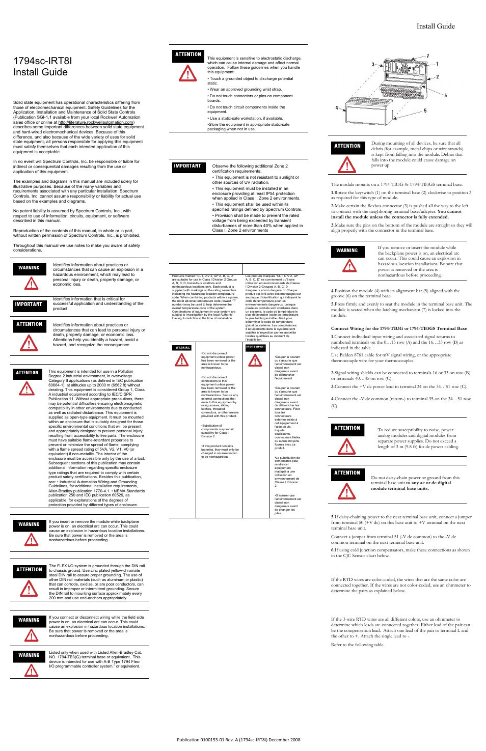 Spectrum Controls 1794sc-IRT8I User Manual | 3 pages