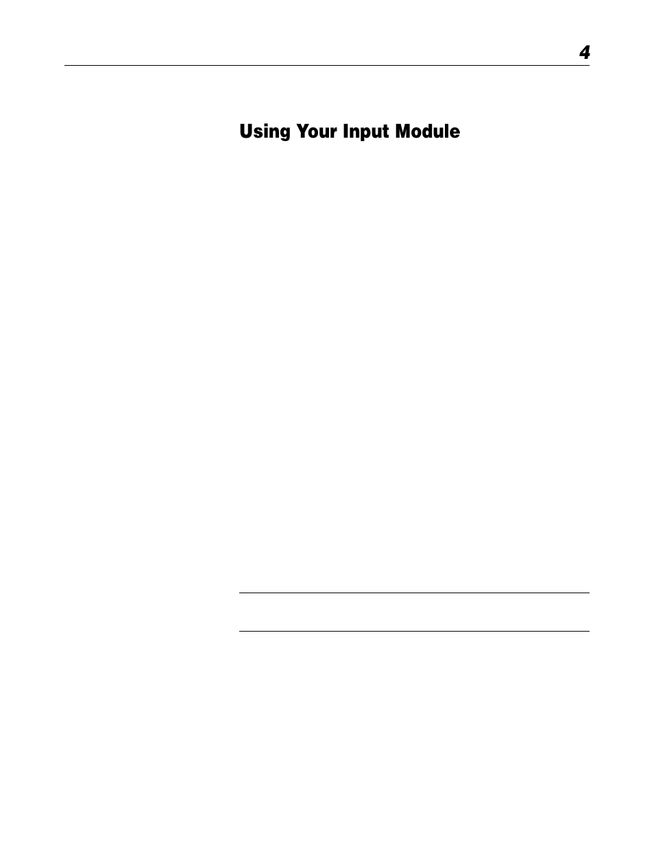 Using your input module, Chapter 4 | Spectrum Controls 1746sc-INI4vi User Manual | Page 31 / 58