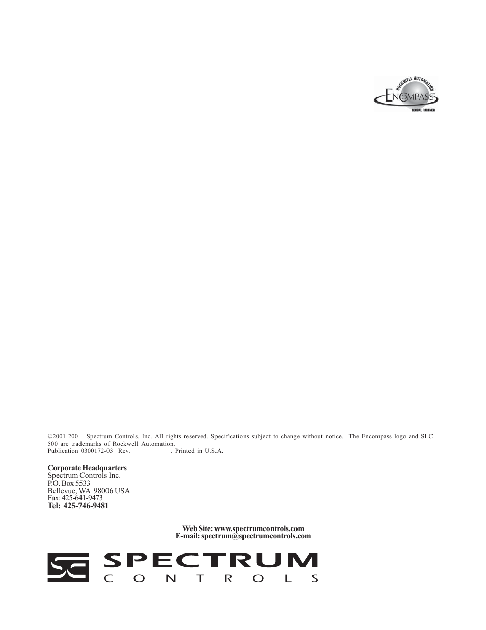 Spectrum Controls 1746sc-NI8u User Manual | Page 130 / 130