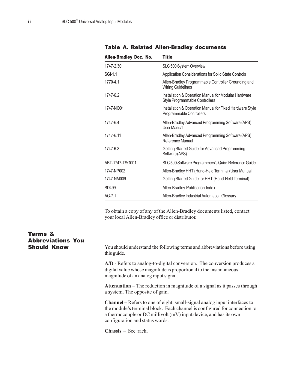 Spectrum Controls 1746sc-NI8u User Manual | Page 6 / 130