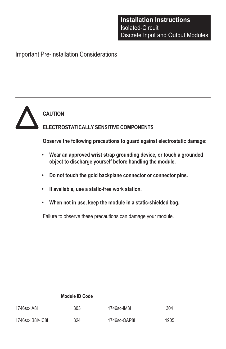 Spectrum Controls 1746sc-OAP8I User Manual | Page 13 / 27