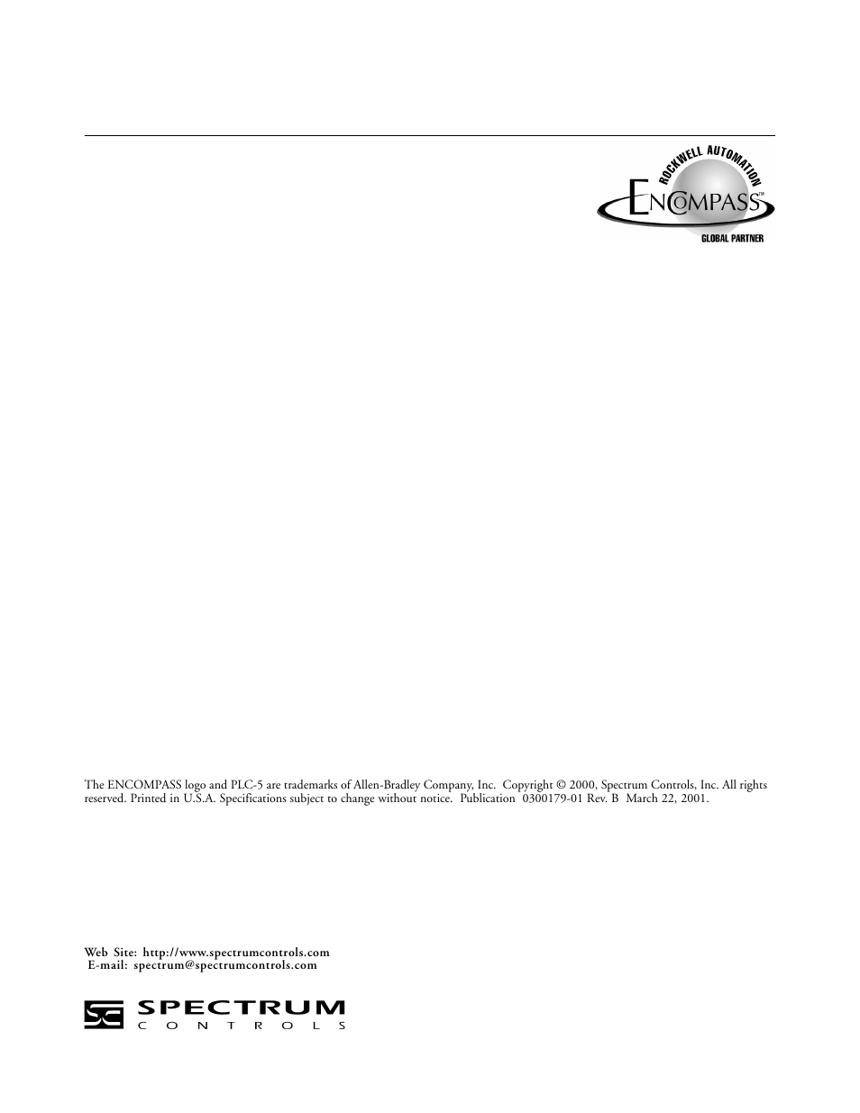 Spectrum Controls 1771sc-IFE32 User Manual | Page 50 / 50