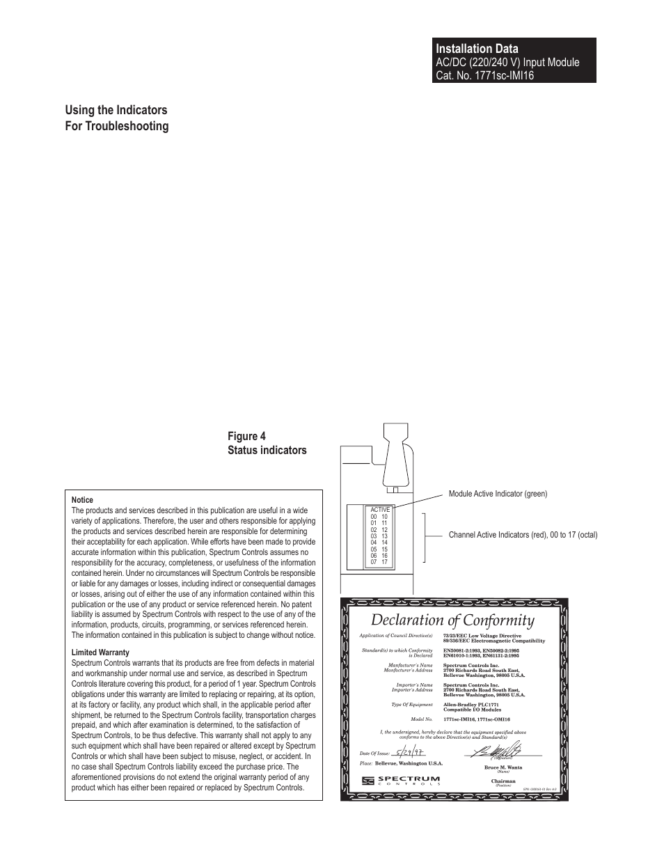 Spectrum Controls 1771sc-IMI16 User Manual | Page 7 / 8