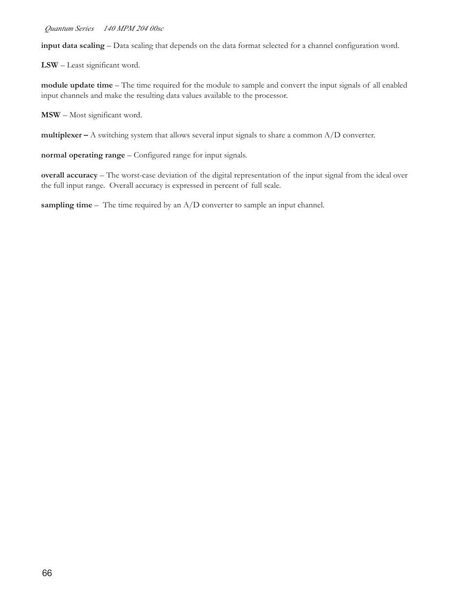 Spectrum Controls 140 MPM 204 00sc User Manual | Page 64 / 66