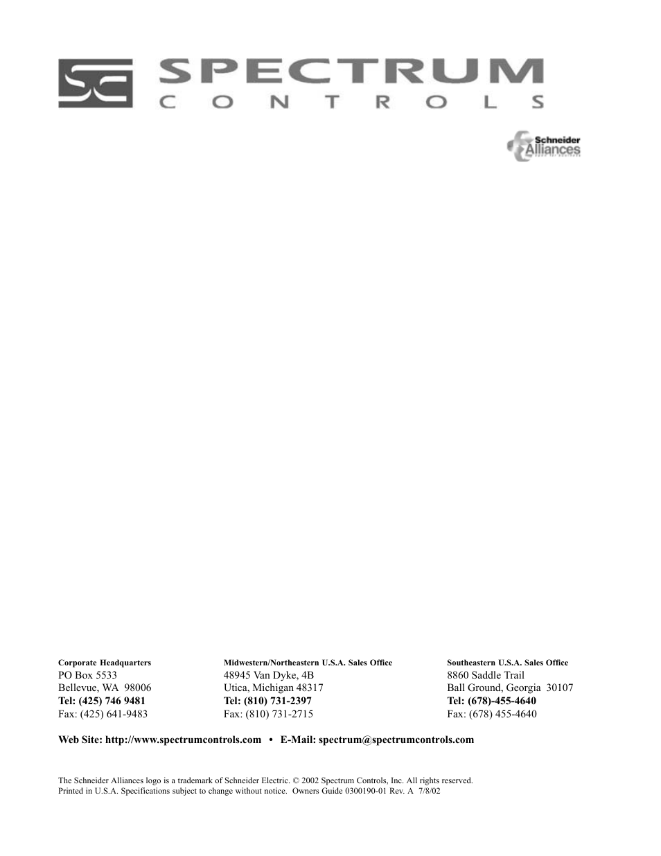Spectrum Controls 140 MPM 204 00sc User Manual | Page 66 / 66