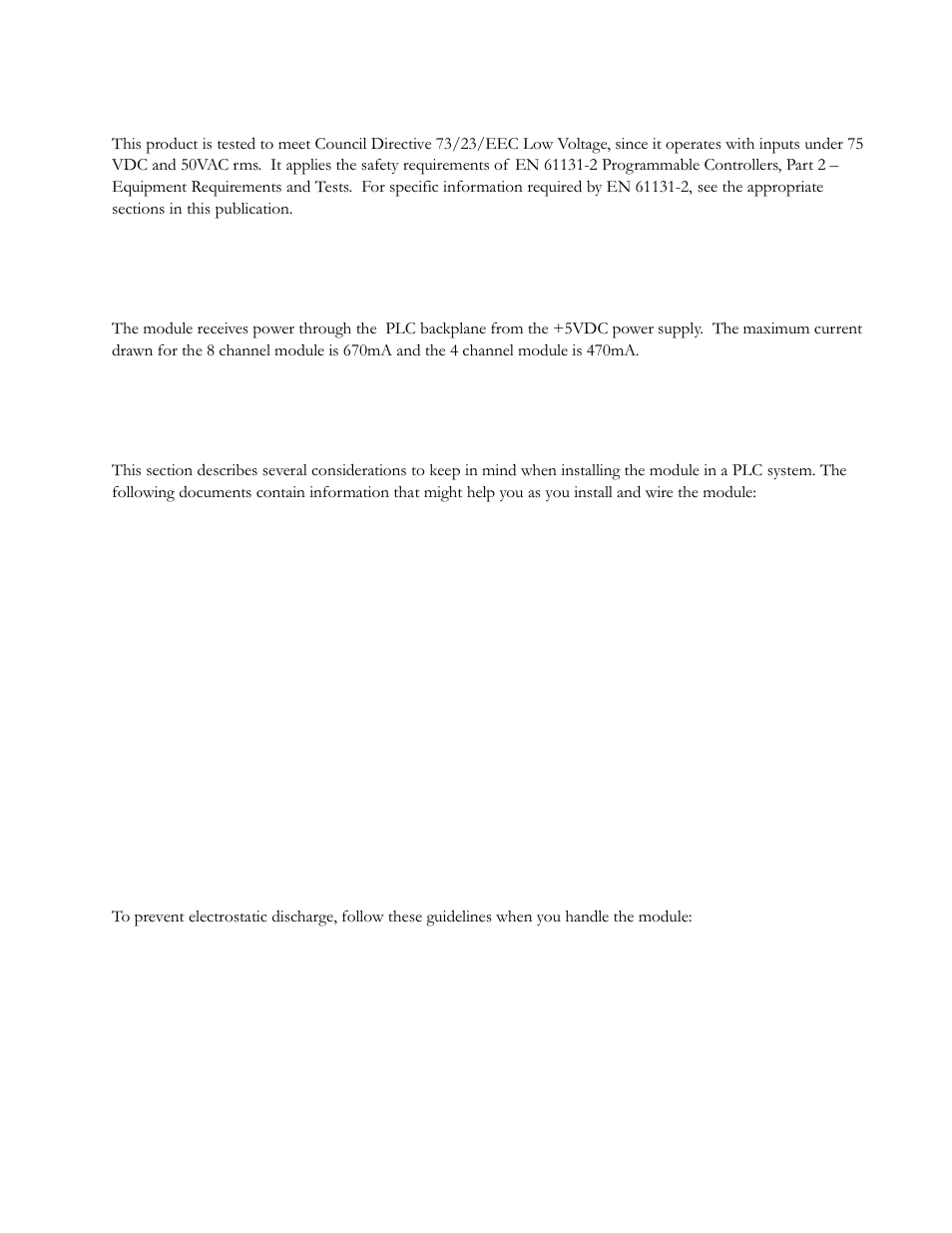 Power requirements, Installation considerations | Spectrum Controls 140 EHC 204 00sc User Manual | Page 14 / 81