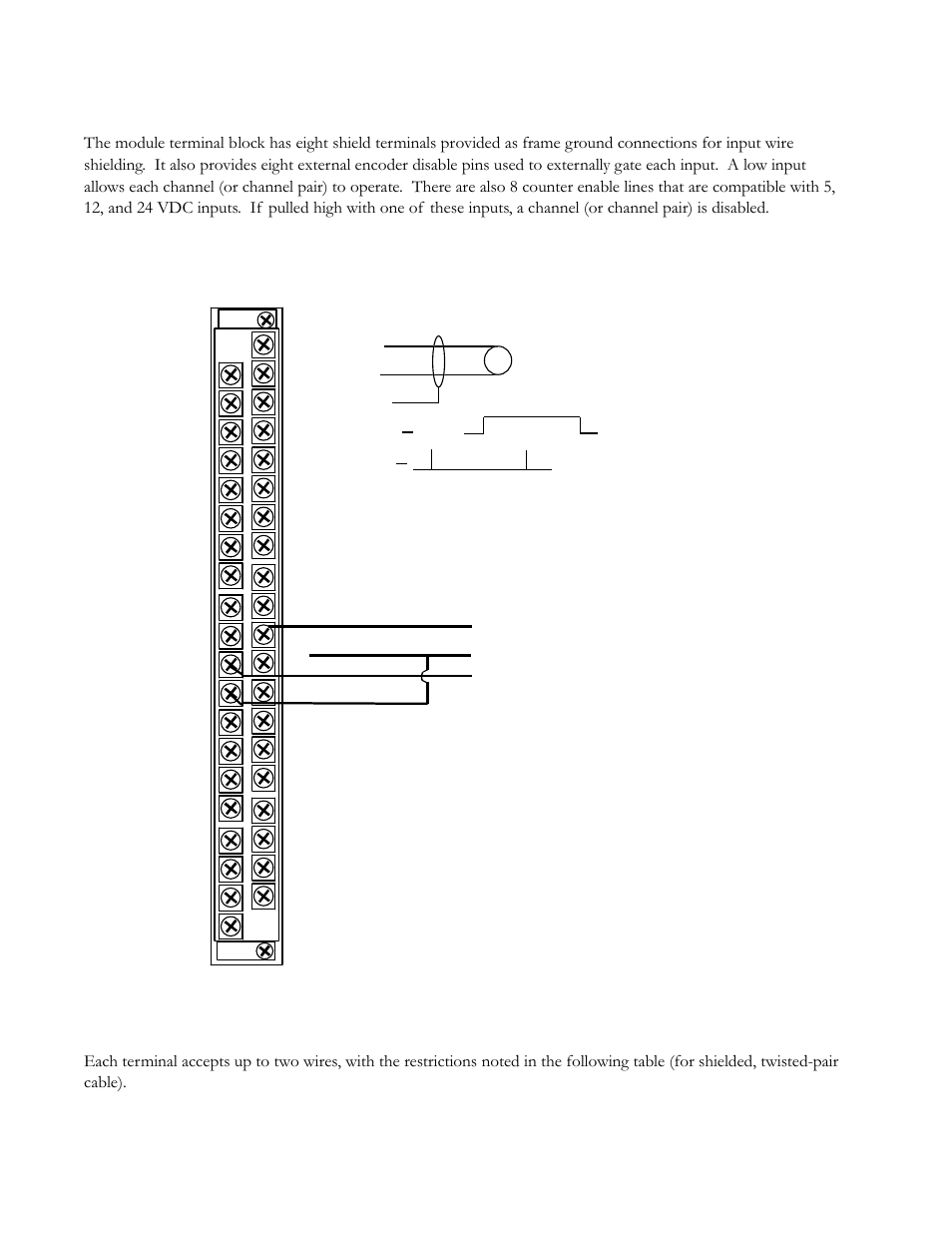 Wiring the terminal block | Spectrum Controls 140 EHC 204 00sc User Manual | Page 19 / 81