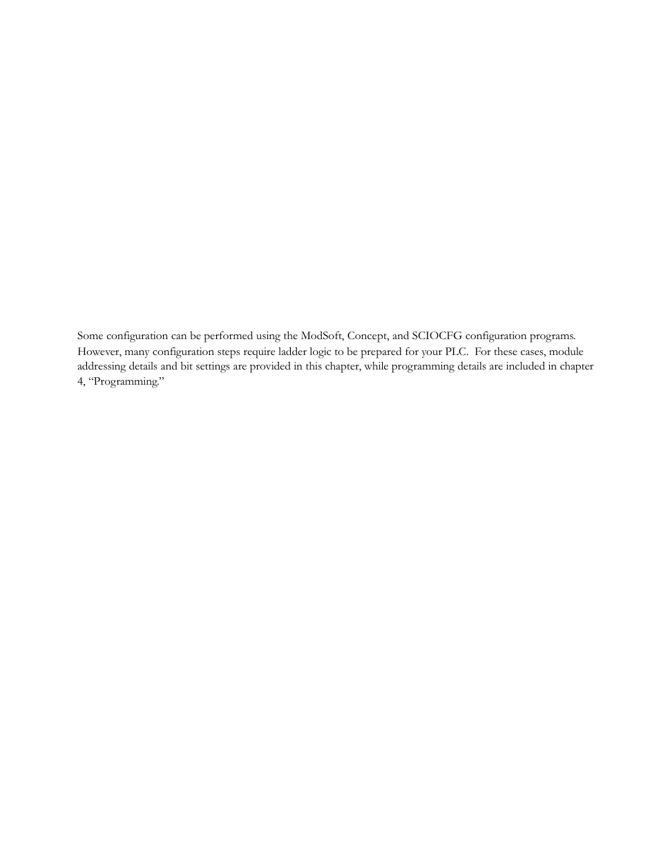 Module configuration, Chapter | Spectrum Controls 140 EHC 204 00sc User Manual | Page 22 / 81