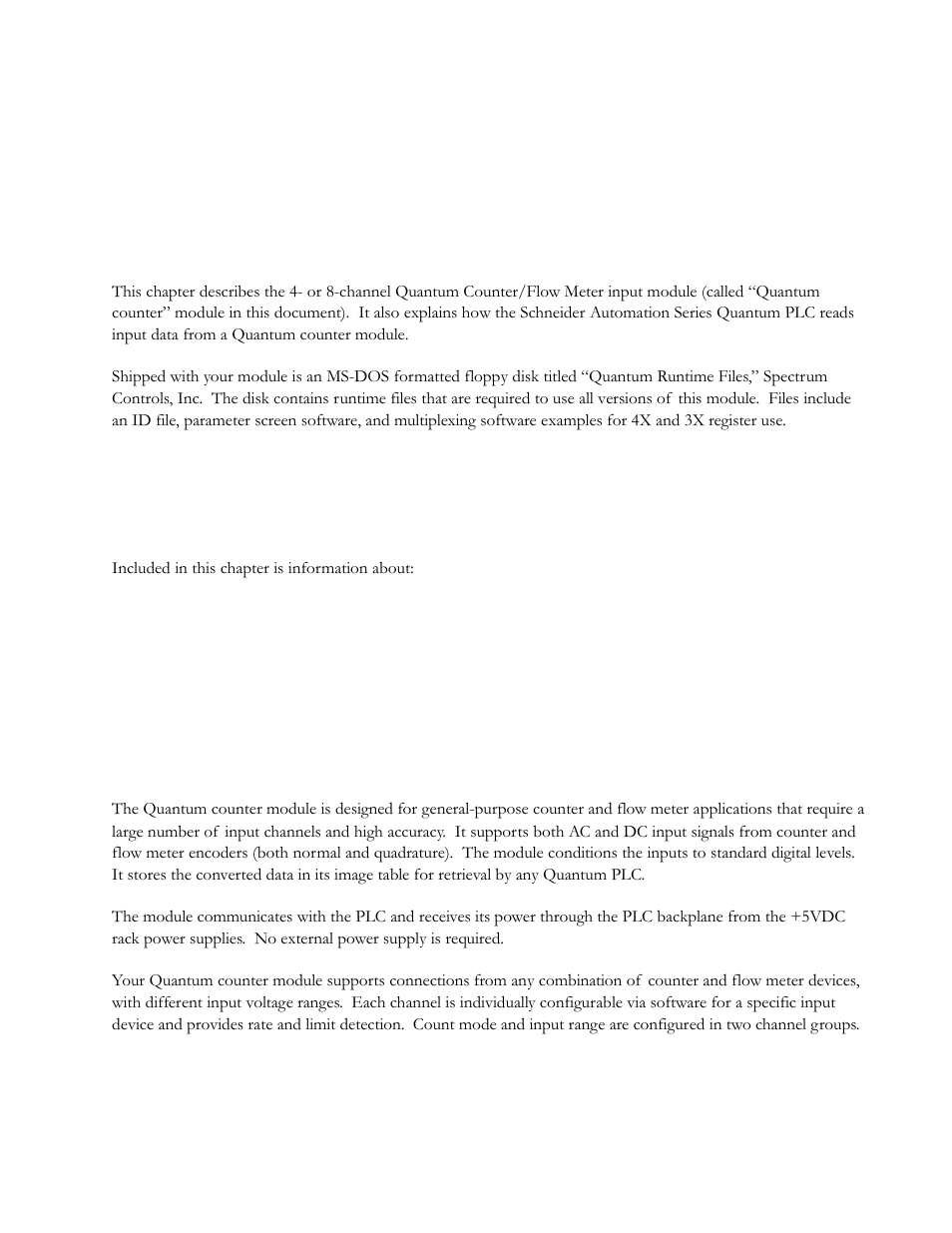 Overview, Chapter, General description | Spectrum Controls 140 EHC 204 00sc User Manual | Page 8 / 81