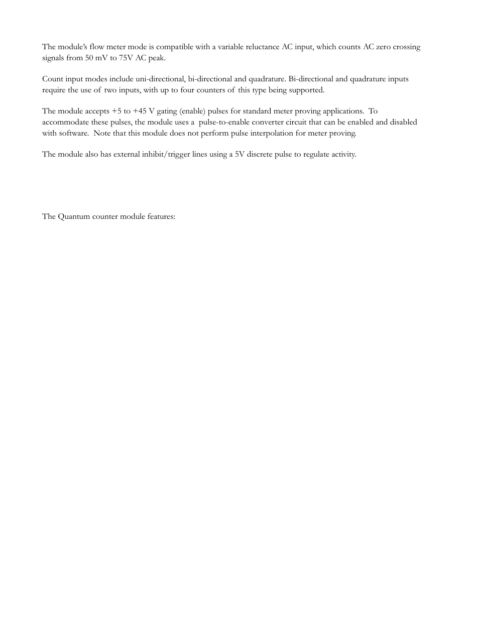 Module features | Spectrum Controls 140 EHC 204 00sc User Manual | Page 9 / 81