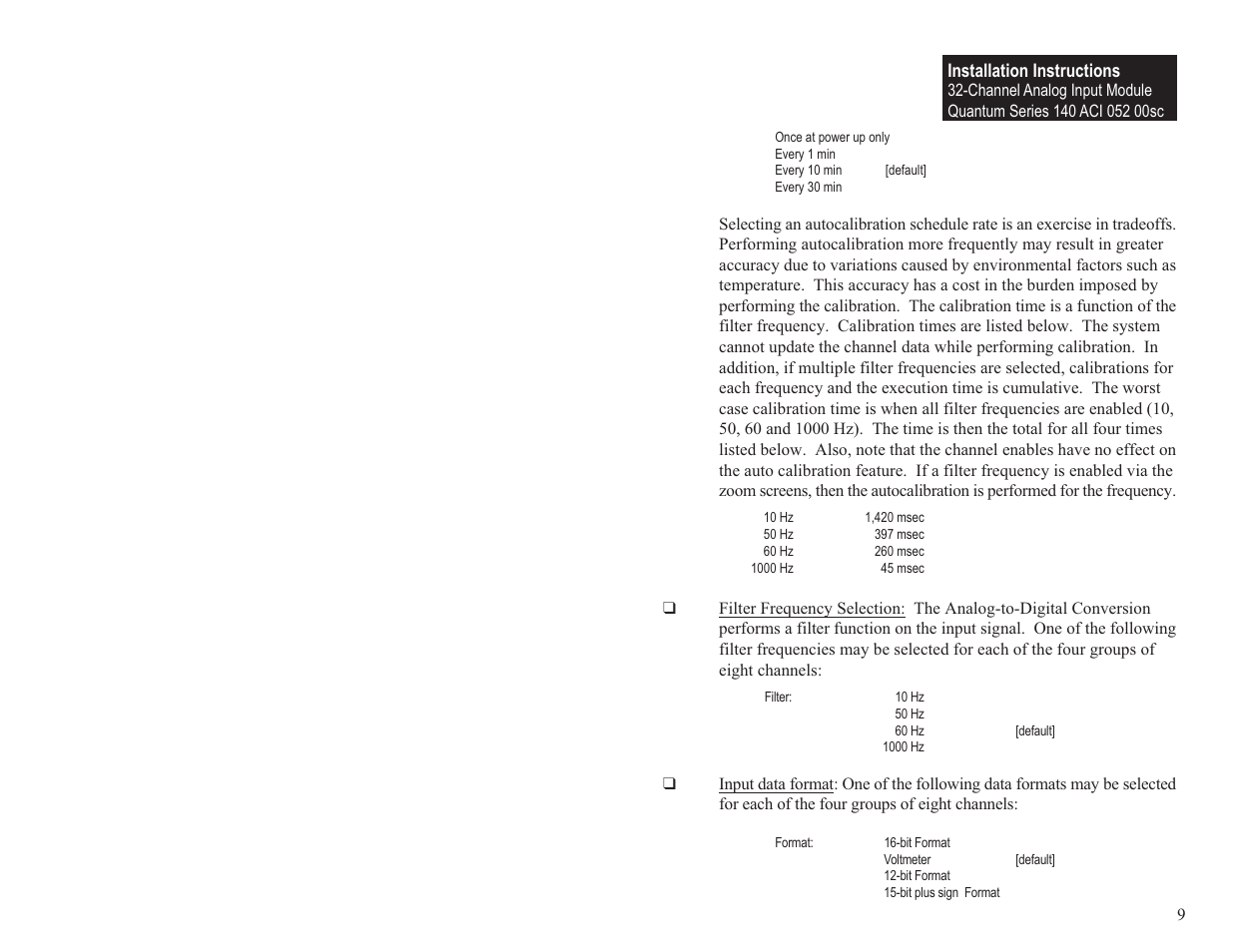 Spectrum Controls 140 ACI 052 00sc User Manual | Page 15 / 62