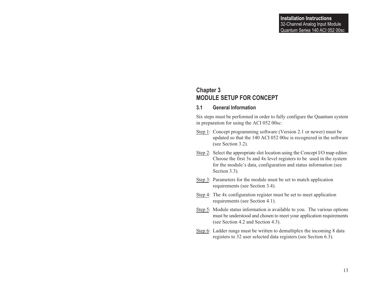 Spectrum Controls 140 ACI 052 00sc User Manual | Page 19 / 62