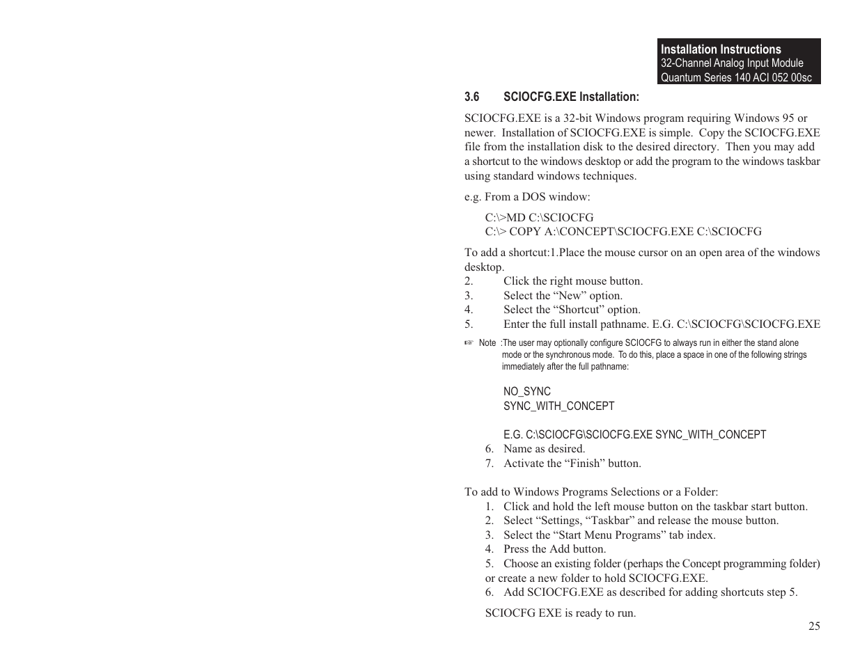 Spectrum Controls 140 ACI 052 00sc User Manual | Page 31 / 62