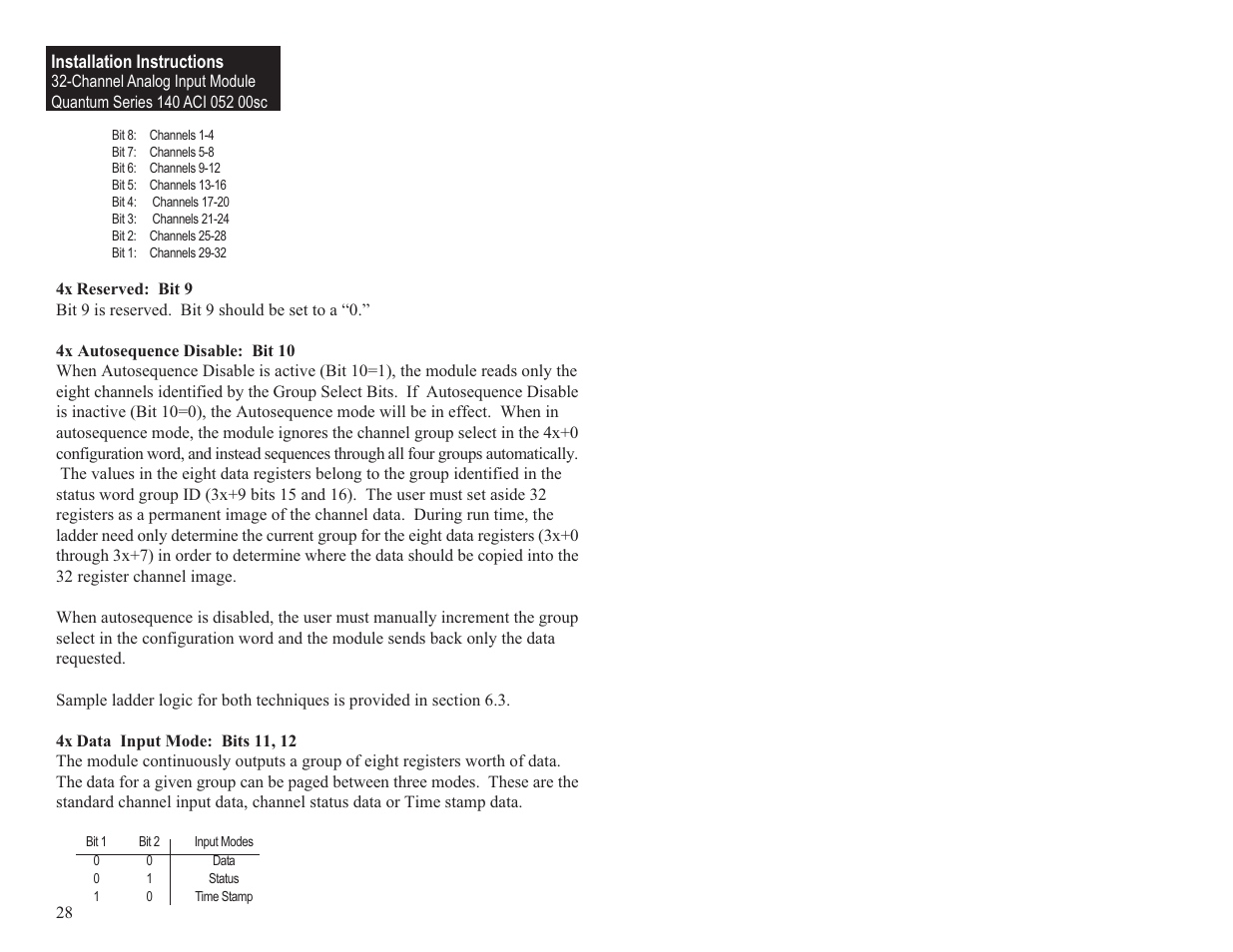 Spectrum Controls 140 ACI 052 00sc User Manual | Page 34 / 62
