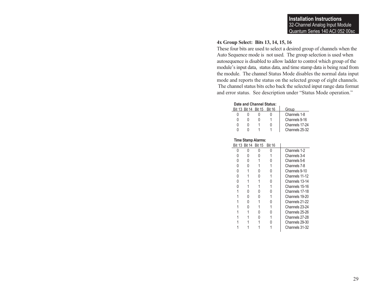 Installation instructions | Spectrum Controls 140 ACI 052 00sc User Manual | Page 35 / 62