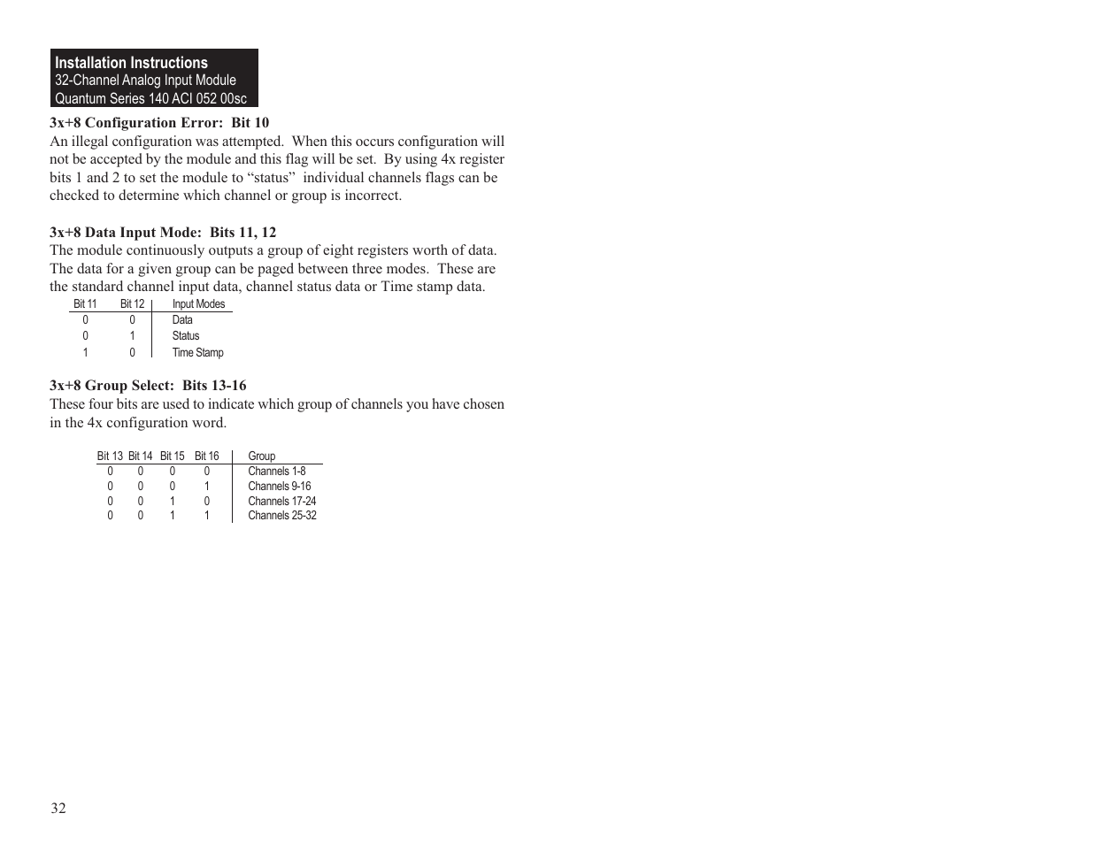 Spectrum Controls 140 ACI 052 00sc User Manual | Page 38 / 62