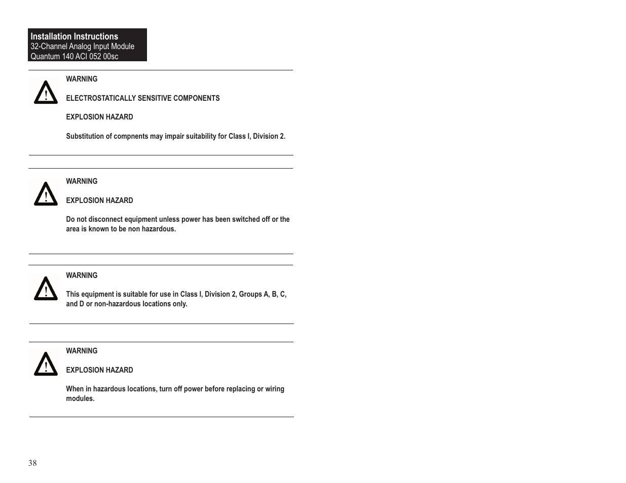 Spectrum Controls 140 ACI 052 00sc User Manual | Page 44 / 62