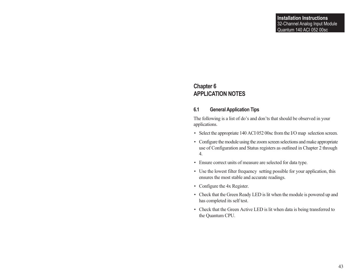 Spectrum Controls 140 ACI 052 00sc User Manual | Page 49 / 62