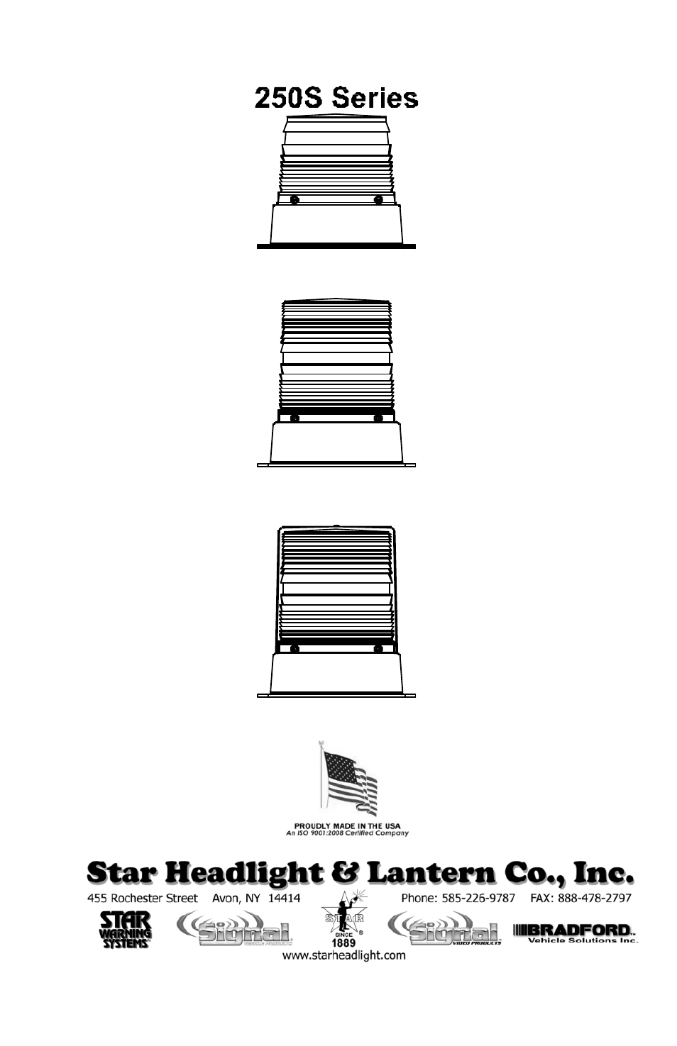 Star Headlight & Lantern 250 Series User Manual | 4 pages