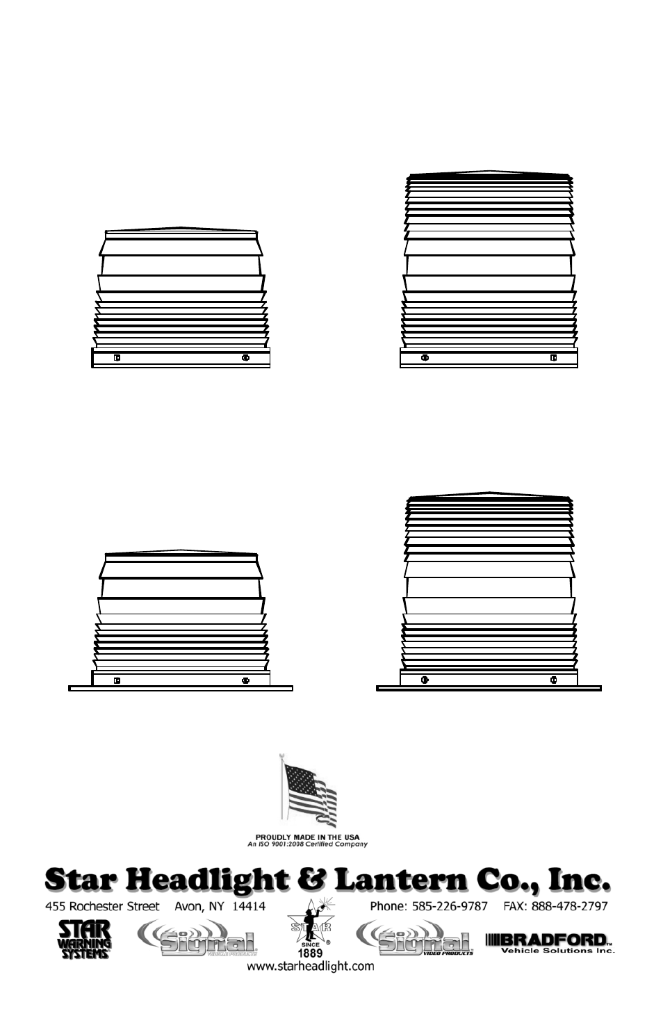 Star Headlight & Lantern 242 Series User Manual | 4 pages