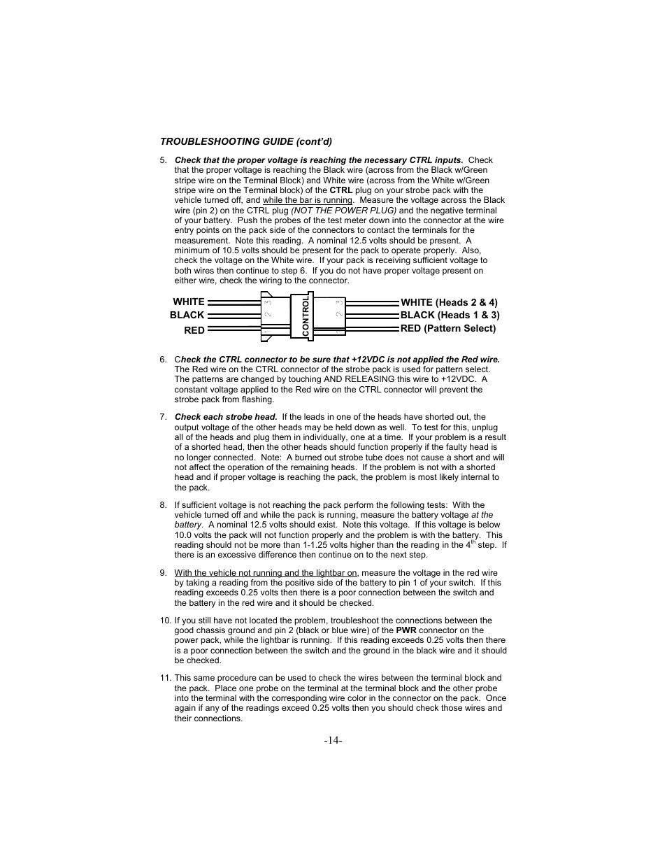 Star Headlight & Lantern 6600 Series - 64"Warning Package User Manual | Page 16 / 20