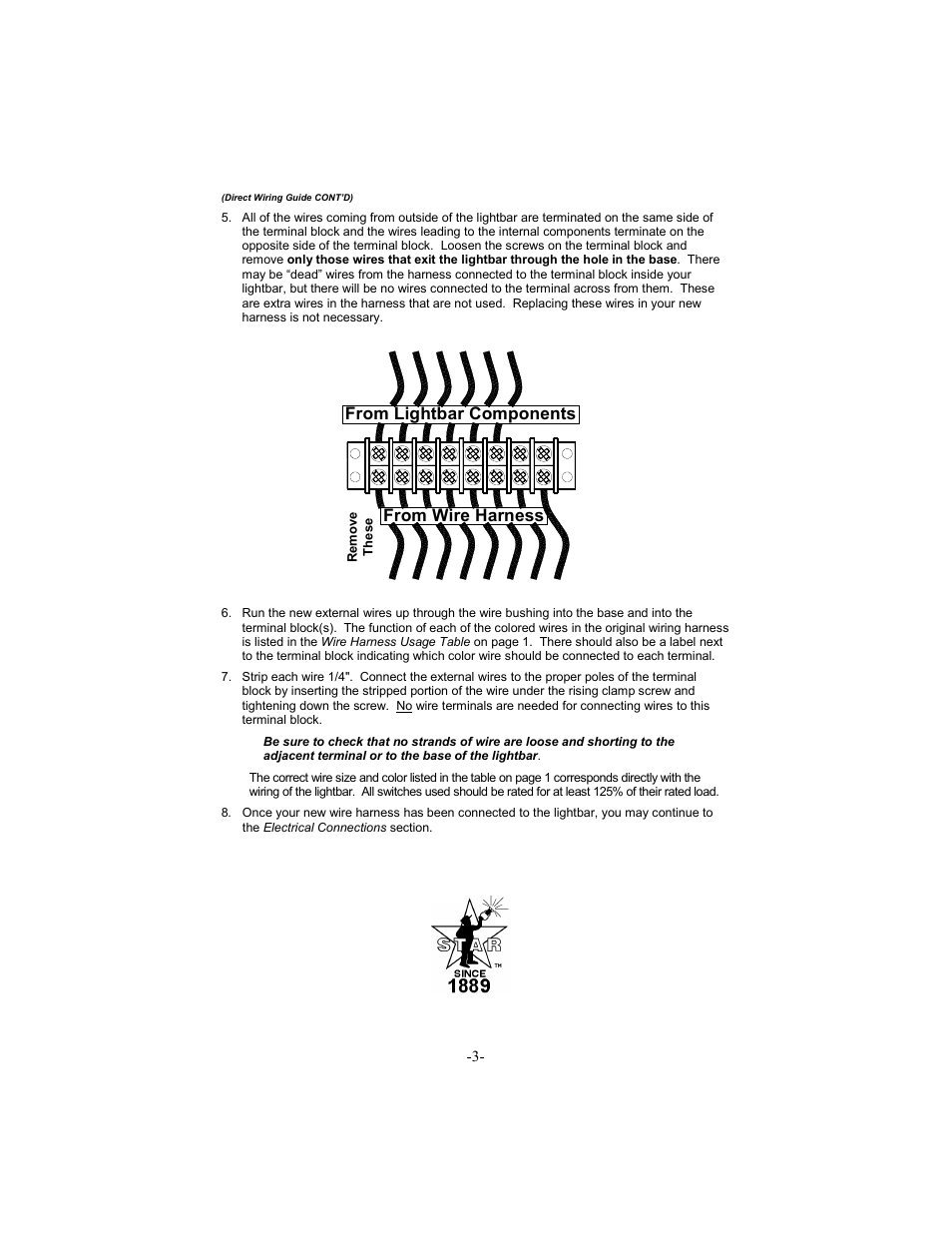 Star Headlight & Lantern 6600 Series - 64"Warning Package User Manual | Page 5 / 20