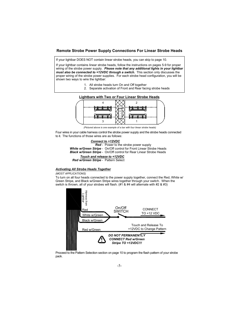 Star Headlight & Lantern 6600 Series - 64"Warning Package User Manual | Page 7 / 20