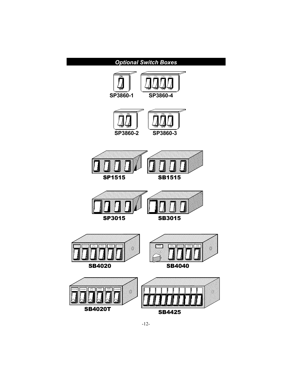 Sb4020t, Sb4020, Sb4040 | Sb3015 | Star Headlight & Lantern 6464LED-48 " M-Tech PLUS LED Lightbar User Manual | Page 15 / 16