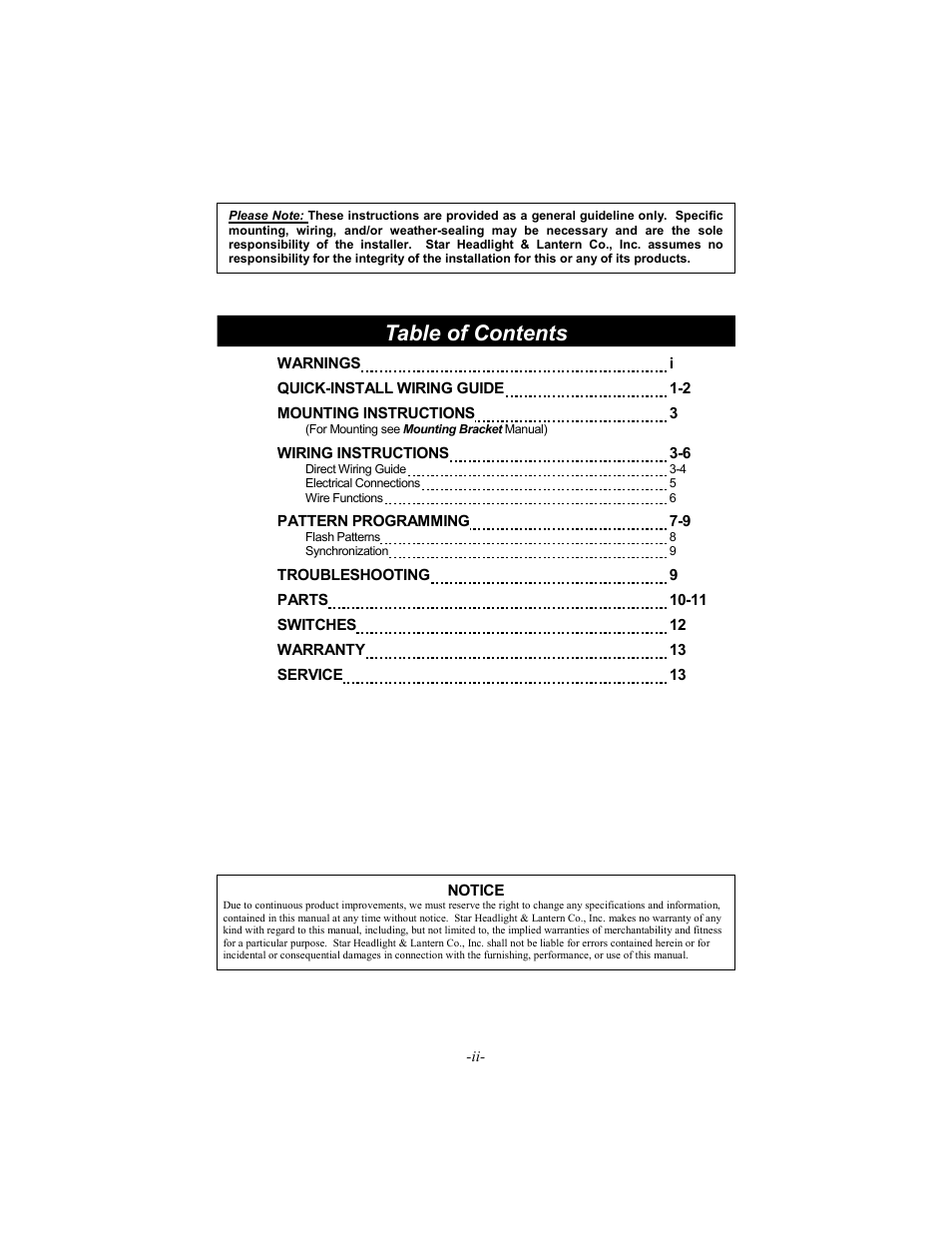 Star Headlight & Lantern 6464LED-48 " M-Tech PLUS LED Lightbar User Manual | Page 3 / 16