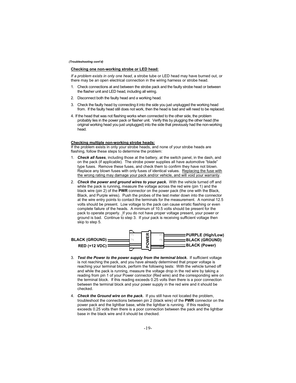 Star Headlight & Lantern 8600 Series Intercepto - 66" Tow Packages User Manual | Page 22 / 24