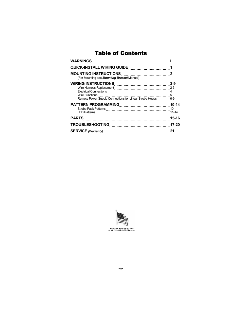 Star Headlight & Lantern 8600 Series Intercepto - 66" Tow Packages User Manual | Page 3 / 24